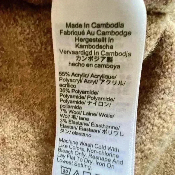 NWT! J. Crew Camel Brown Extra Soft Wool Blend Turtleneck Sweater - Picture 7 of 7